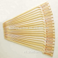 Food Grade BBQ Bamboo Flat Skewer Custom Logo